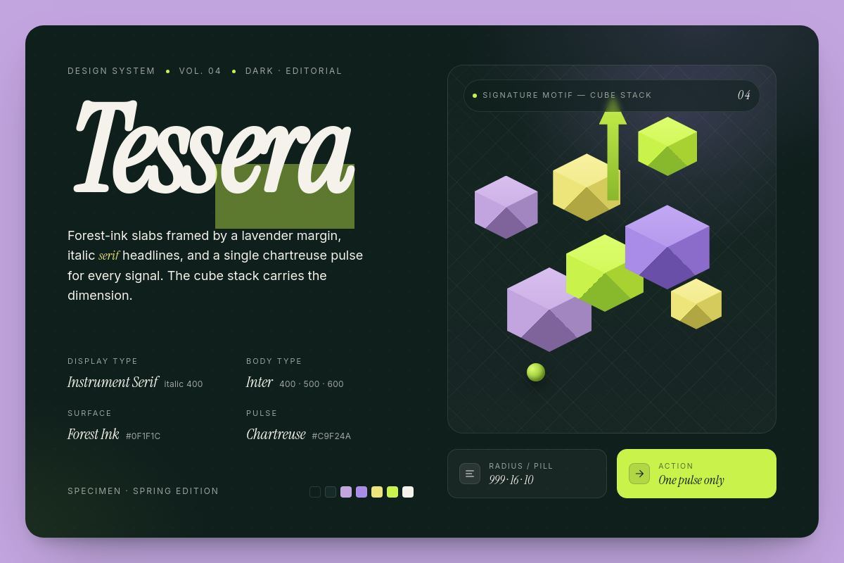 Tessera cover